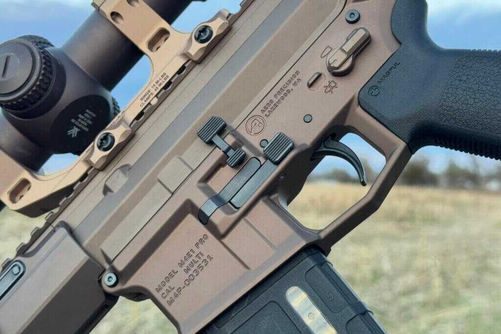 Ambi mag release on rifle 