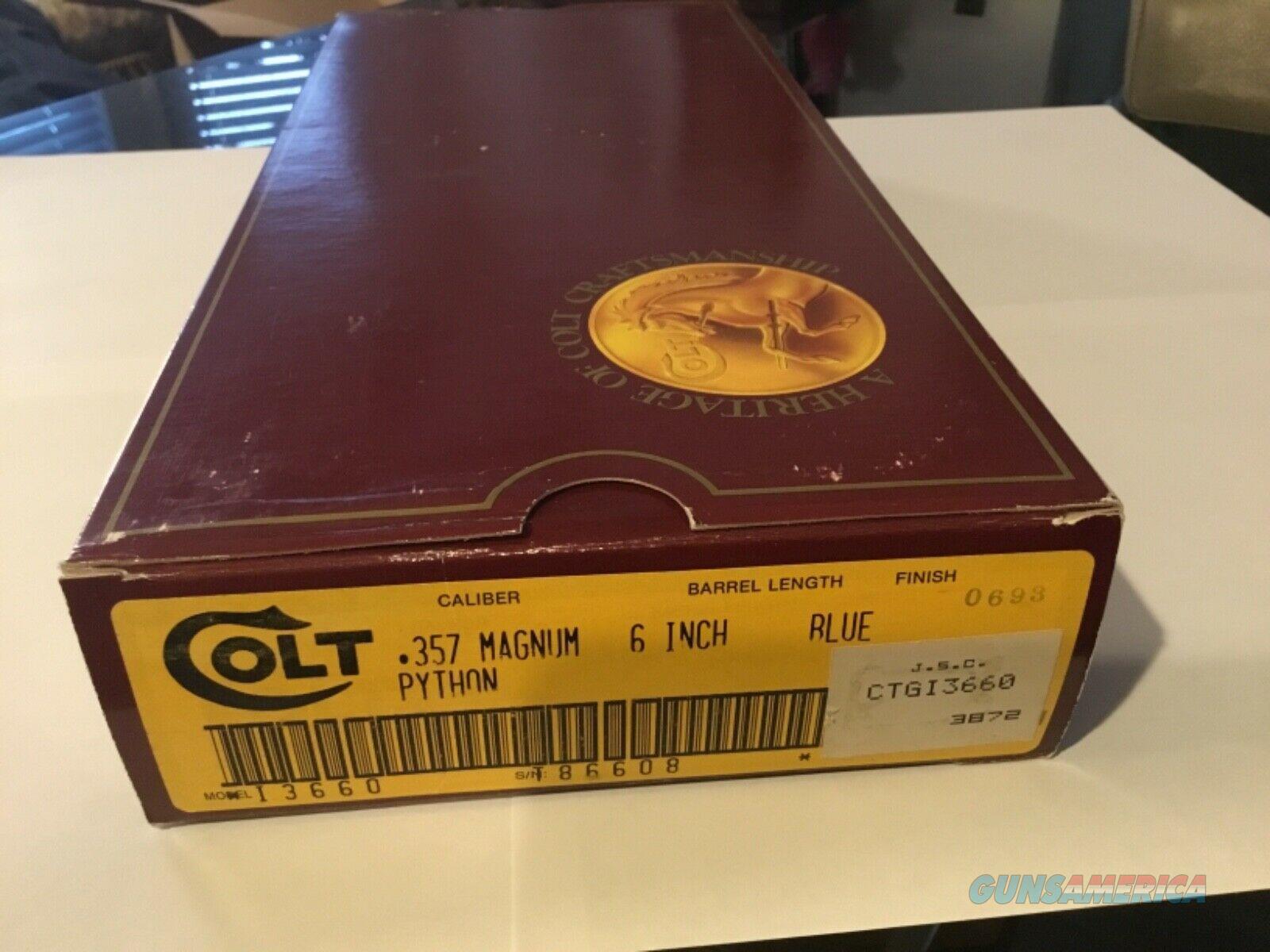 Colt Python 357 Magnum Revolver Original
